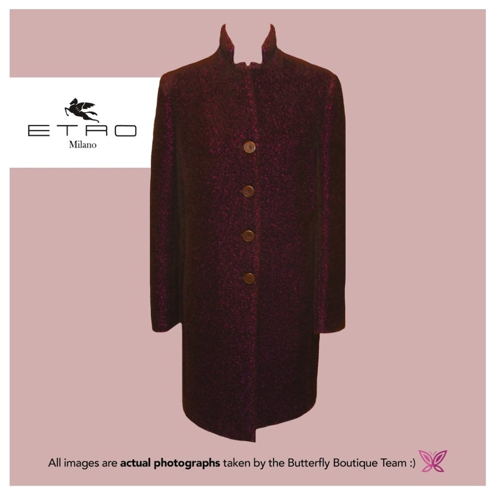 ETRO Bordeaux Mini Coat